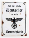 WWII GERMAN THIRD REICH PROUD TO BE GERMAN SIGN