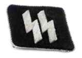 WWII GERMAN THIRD REICH SS OFFICER COLLAR TAB