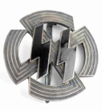 WWII GERMAN THIRD REICH ENAMELED SS SPORTS BADGE
