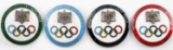 4 WWII GERMAN THIRD REICH BERLIN OLYMPIC PINS