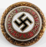 WWII GERMAN THIRD REICH NSDAP PARTY BADGE IN GOLD