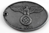 WWII GERMAN REICHSADLER GESTAPO ID TAG W SERIAL
