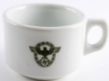 WWII GERMAN THIRD REICH POLICE COFFEE MUG