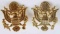 LOT OF 2 US MILITARY ARMY VISOR HAT PINS