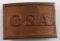 CONFEDERATE STATES CIVIL WAR BELT BUCKLE