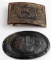 US CIVIL WAR CSA OFFICER BELT BUCKLE W STATE PLATE