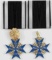 LOT OF 2 GERMAN POUR LE MERITE MEDAL WITH RIBBON