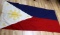 LARGE REPUBLIC OF THE PHILIPPINES STITCHED FLAG