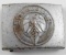WWII GERMAN HITLER YOUTH SILVERED STEEL BUCKLE