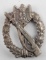 WWII GERMAN INFANTRY ASSAULT BADGE SILVER TONE