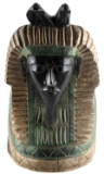 ANTIQUE 18TH CENTURY KING TUT HAND CARVED BUST