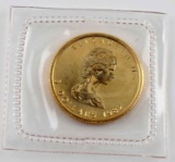 1982 $5 CANADIAN 1/10 OZ GOLD MAPLE LEAF COIN