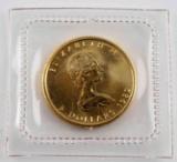 1982 $5 CANADIAN 1/10 OZ GOLD MAPLE LEAF COIN