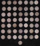 MERCURY DIME 90% SILVER COIN LOT OF 50 FACE $5