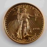 1998 GOLD 1/10 OZ AMERICAN EAGLE BU COIN