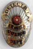 UNIVERSITY NORTH TEXAS POLICE DETECTIVE BADGE