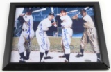 NY YANKEES SIGNED PHOTO SNIDER MANTLE DIMAGGIO MAY