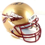 SIGNED MINI SCHUTT FSU HELMET BY DERRICK BROOKS