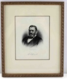 HALLS & SONS 19TH CENTURY ENGRAVING U.S. GRANT