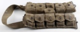 WWII AMMO BELT W 80 ROUNDS M2 BALL IN ENBLOC CLIPS