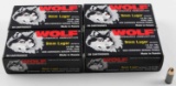 200 ROUNDS WOLF 9MM AMMUNITION 115 GR. FMJ