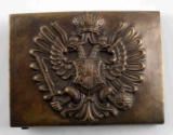 WWI AUSTRIAN COMBAT BRASS BELT BUCKLE