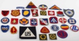 US MILITARY PATCH LOT OF 30 WWII VIETNAM & LATER