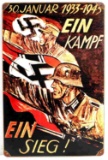 WWII GERMAN THIRD REICH EIN KAMPF SIGN