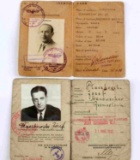 2 WWII THIRD REICH SS JEWISH AND PALESTINE ID CARD