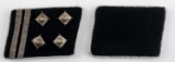 WWII THIRD REICH GERMAN SS OFFICERS COLLAR TABS