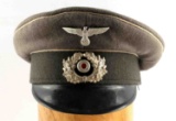 WWII GERMAN THIRD REICH ARMY OFFICER VISOR