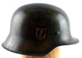 WWII GERMAN THIRD REICH WAFFEN SS M40 HELMET