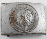 WWII GERMAN HITLER YOUTH SILVERED STEEL BUCKLE