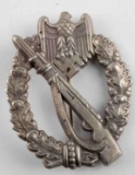 WWII GERMAN INFANTRY ASSAULT BADGE SILVER TONE