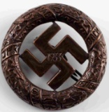 WWII GERMAN THIRD REICH NSDAP BRONZE PARTY BADGE