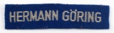 WWII GERMAN HERMANN GORING CUFF TITLE BLUE