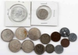 WWII THIRD REICH GERMAN COINS 15 PIECE W SCHILLING