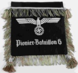 WWII GERMAN PIONIER BATAILLON 6 STANDARTE FLAG