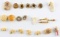 22 BONE INUIT NATIVE AMERICAN SCRIMSHAW BUTTON LOT