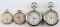 ANTIQUE WALTHAM ELGIN RAILROAD POCKET WATCH LOT 4