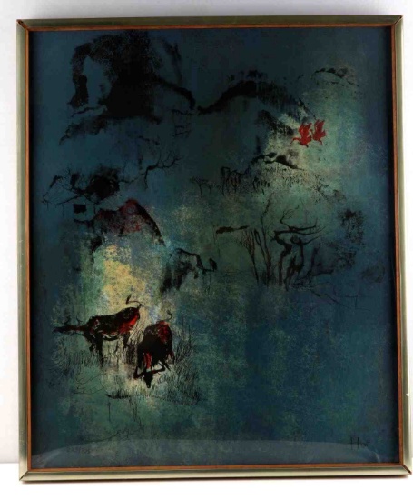 HOI LEBADANG SIGNED EXPRESSIONIST LITHOGRAPH W COA