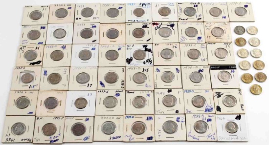 60 JEFFERSON NICKEL LOT 1938 SILVER PROOF BU
