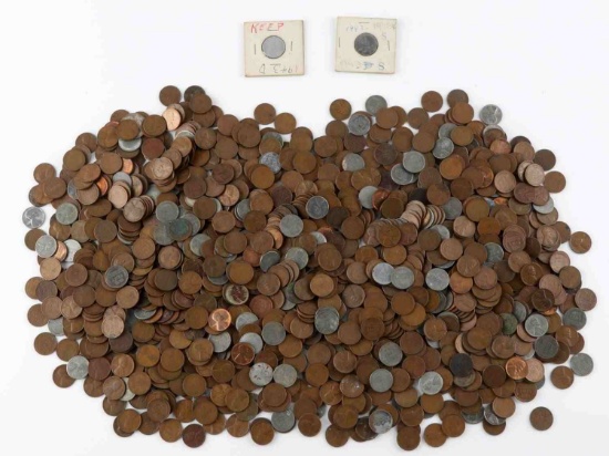 OVER 7.5 POUNDS OF UNSEARCHED WHEAT CENT PENNIES