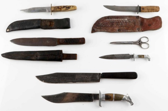 LOT OF BOWIE MOUNTAIN MAN HERDER SPENCER KNIFE LOT