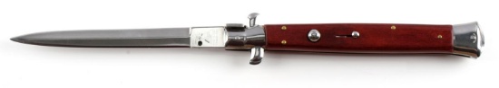 13 INCH ITALIAN MADE AKC RED WOOD SWITCH BLADE