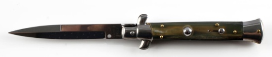 9 INCH ITALIAN MADE FRANK B SWITCHBLADE KNIFE