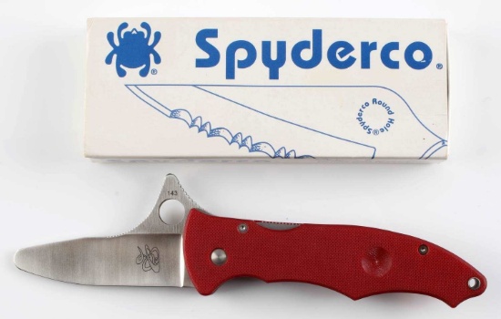 VINTAGE SPYDERCO GUNTING TRAINER POCKET KINFE