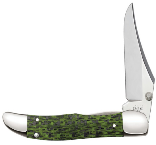 CASE KICKSTART GRN BLK CARBON FIBER KNIFE 50711