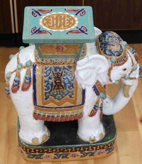 MID CENTURY VIETNAMESE ELEPHANT GARDEN SEAT