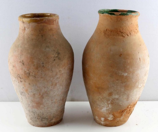 2 AEGEAN SHIPWRECK RECOVERED ROMAN CLAY POTTERY